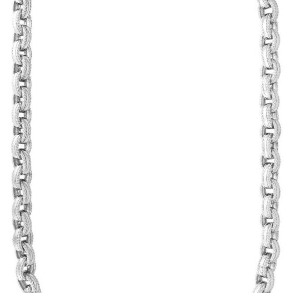 Men's Cable Edge Rolo Link Chain Necklace - Picture 2 of 3